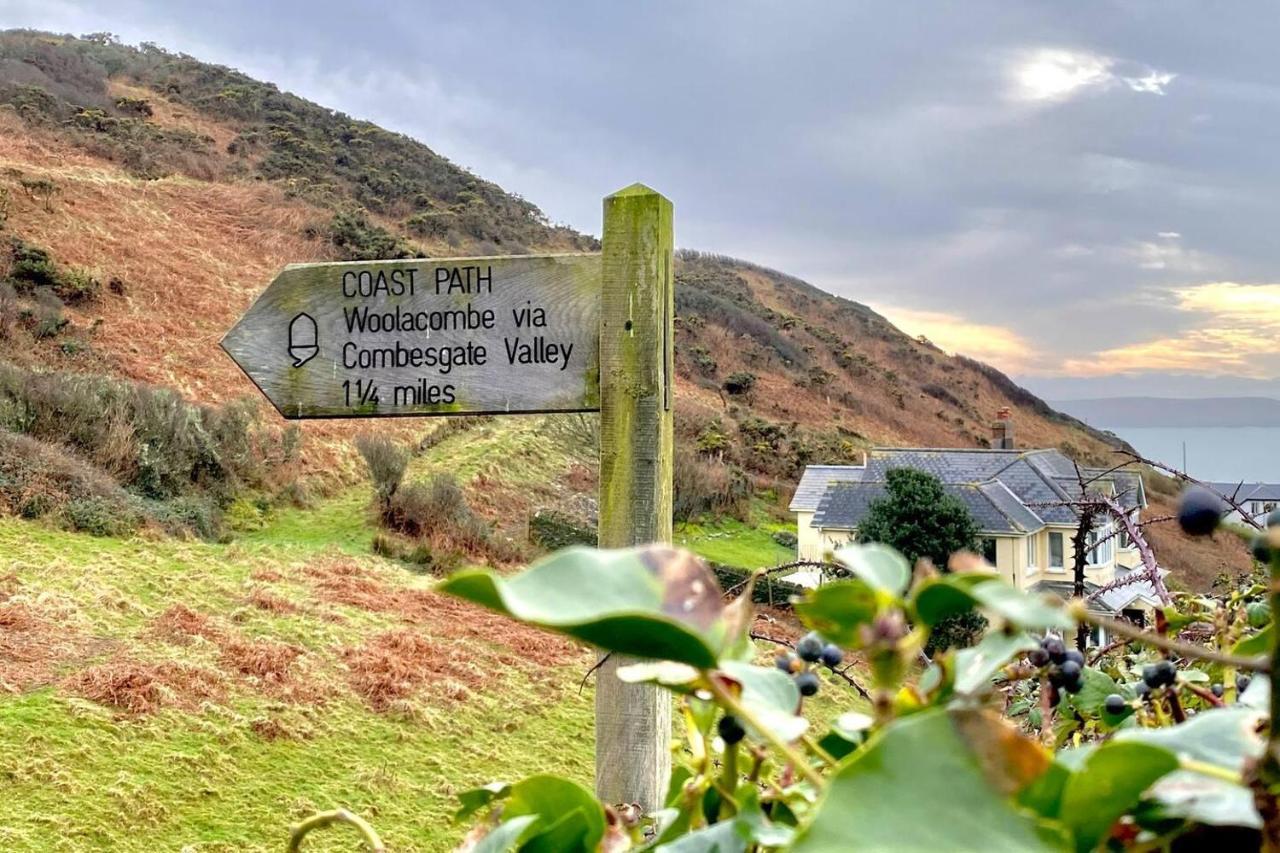 4Br-8Guests-Balcony-Beachview-Pool-Pets Woolacombe Bagian luar foto